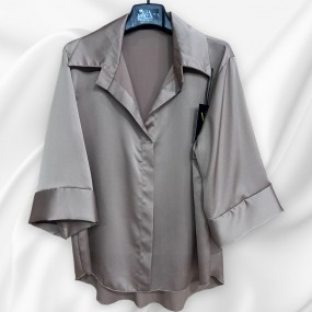Camicia effetto seta 3/4