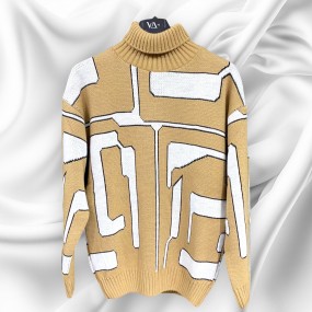 Maglione collo alto in lana