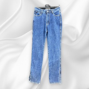 JEANS DRITTO VITA ALTA CON...