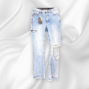 JEANS LAVAGGIO CHIARO STRAPPI