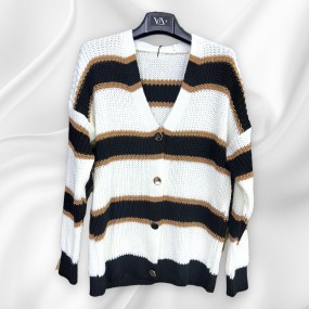 Cardigan corto lana