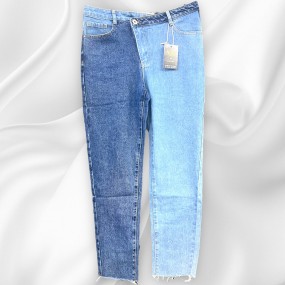 Jeans bicolore