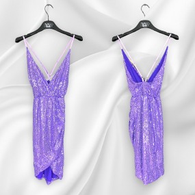 Vestito paiettes incrocio