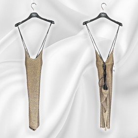 Abito satinato corsetto